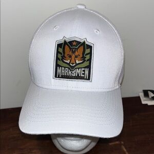 Fayetteville Carolina Marksmen White Sphl Minor League SnapBack Fox cap hat